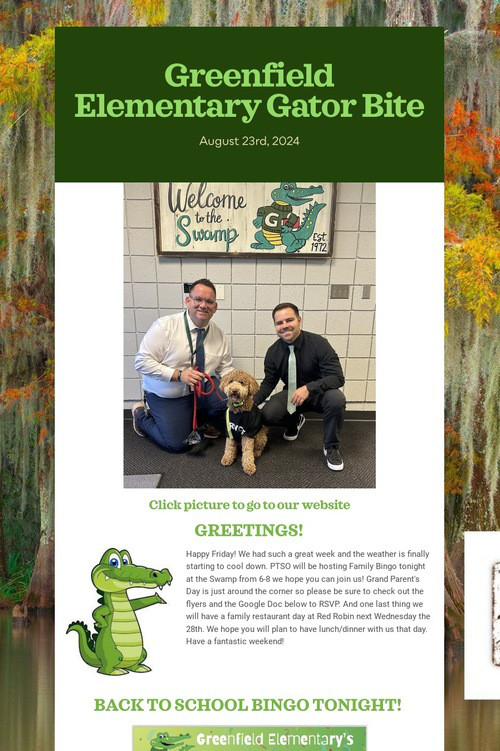 Greenfield Elementary Gator Bite