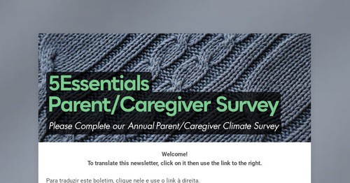 5Essentials Parent/Caregiver Survey