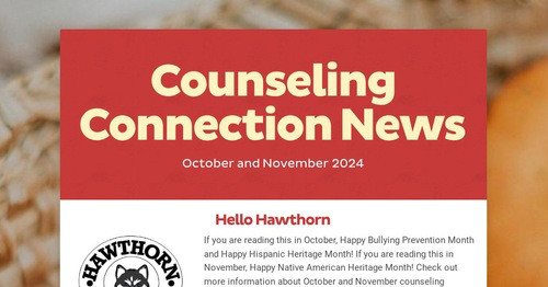 Counseling Connection News