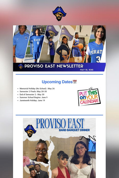 Proviso East Newsletter