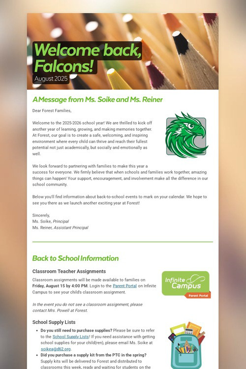 Welcome back, Falcons!