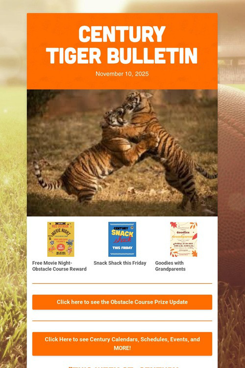 CENTURY              TIGER BULLETIN