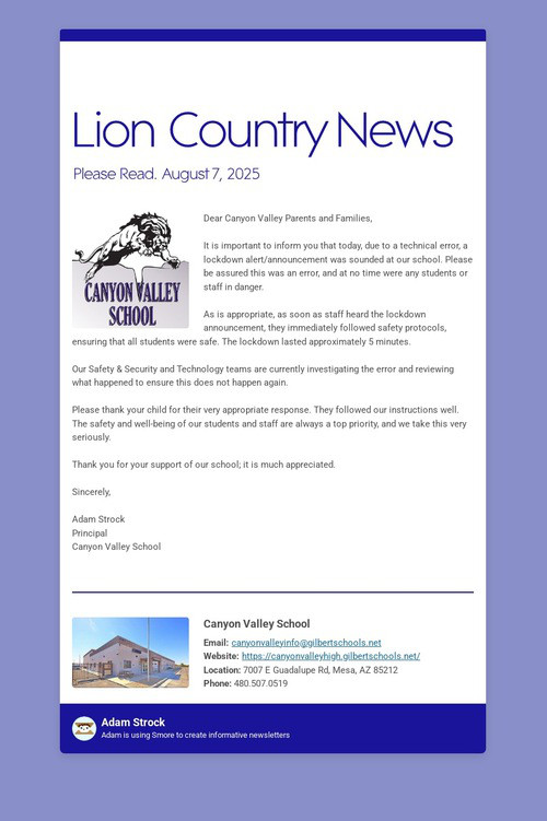 Lion Country News