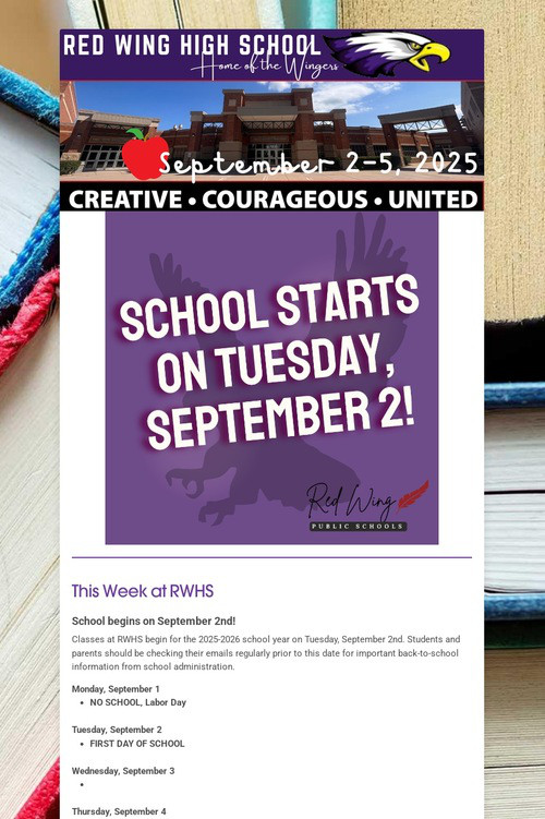 RWHS Student Newsletter
