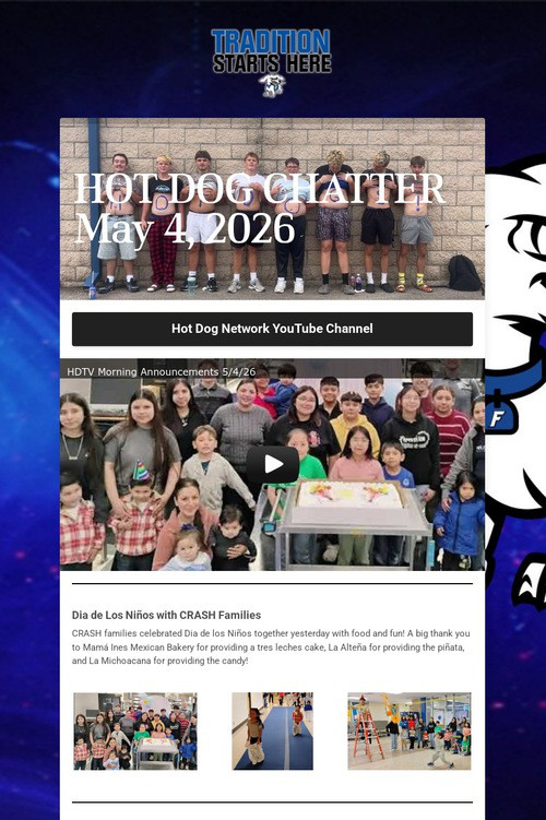 HOT DOG CHATTER May 4, 2026