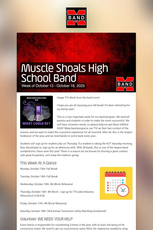 Muscle Shoals High School Band