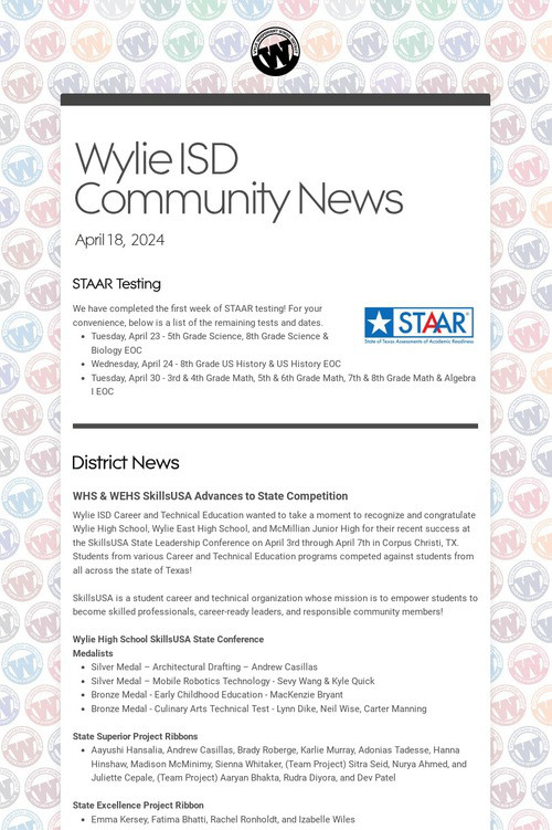 Wylie ISD Community News
