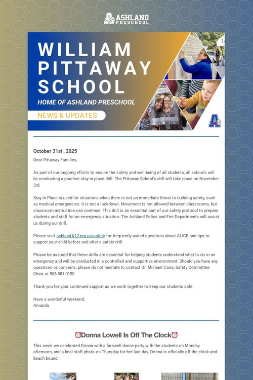 Ashland Preschool Update