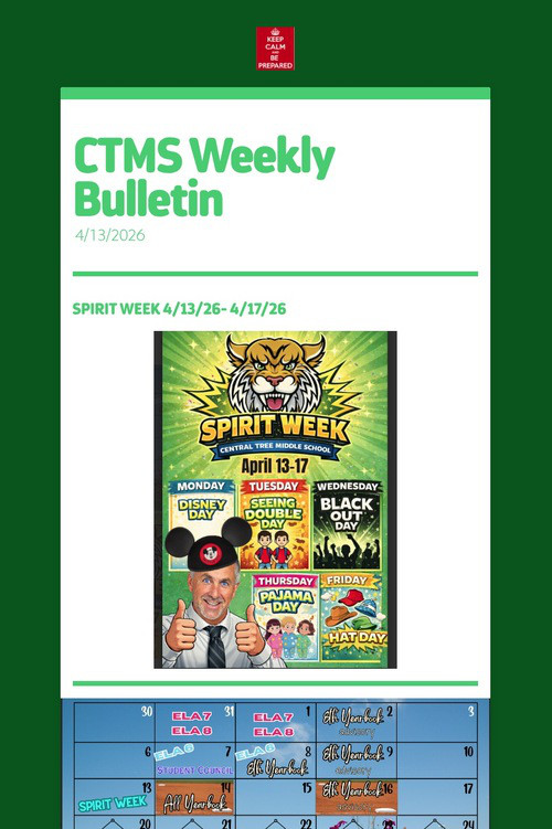CTMS Weekly Bulletin