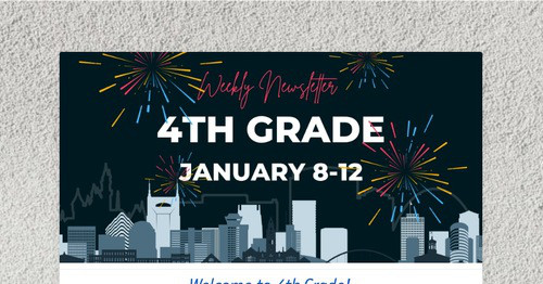 Fourth Grade Weekly Update