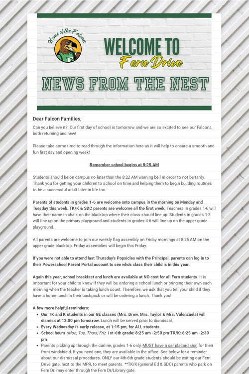News From The Nest