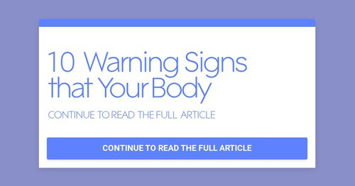 10 Warning Signs That Your Body Smore Newsletters 