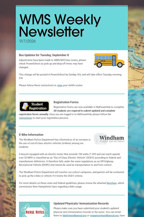 WMS Weekly Newsletter
