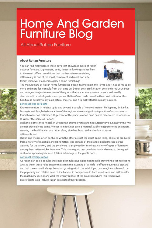 Home And Garden Furniture Blog