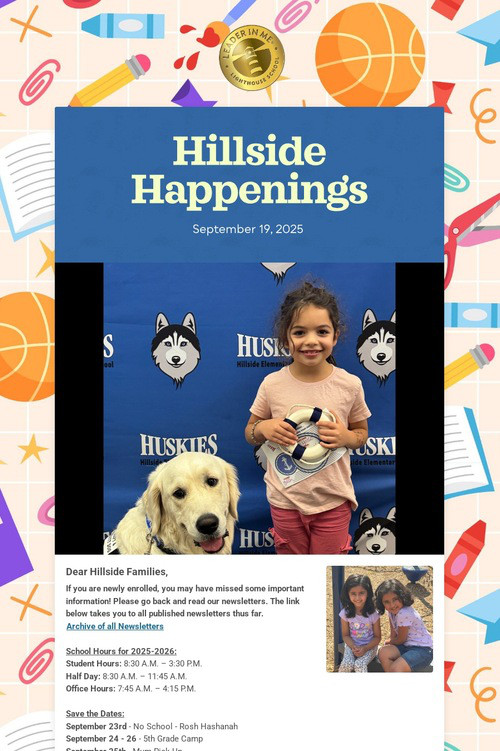 Hillside Happenings