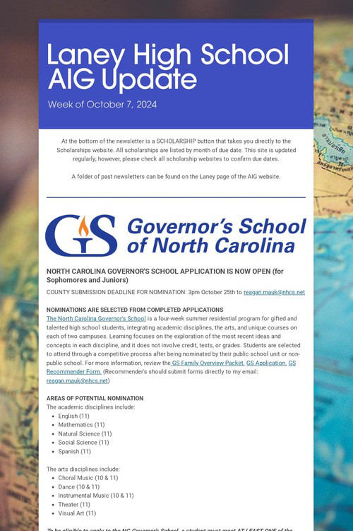 Laney High School AIG Update