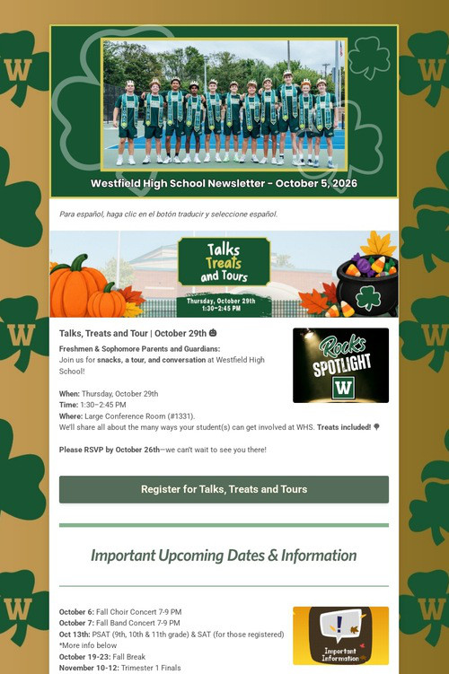 WHS Newsletter