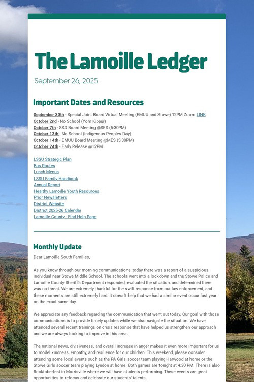 The Lamoille Ledger