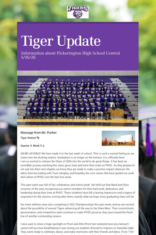 Tiger Update