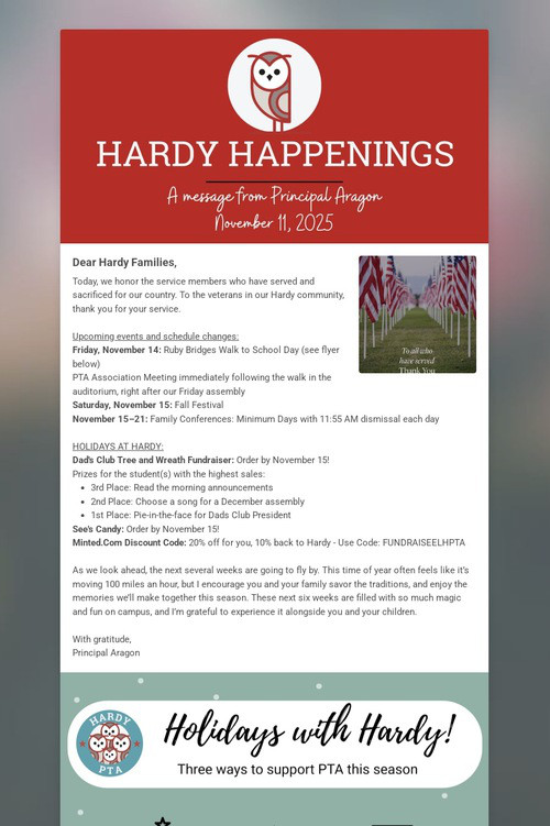 Hardy Happenings