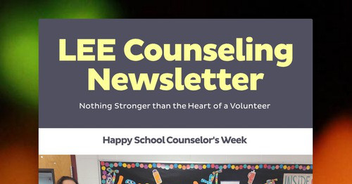 LEE Counseling Newsletter