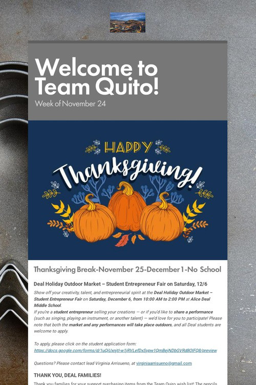 Welcome to Team Quito!