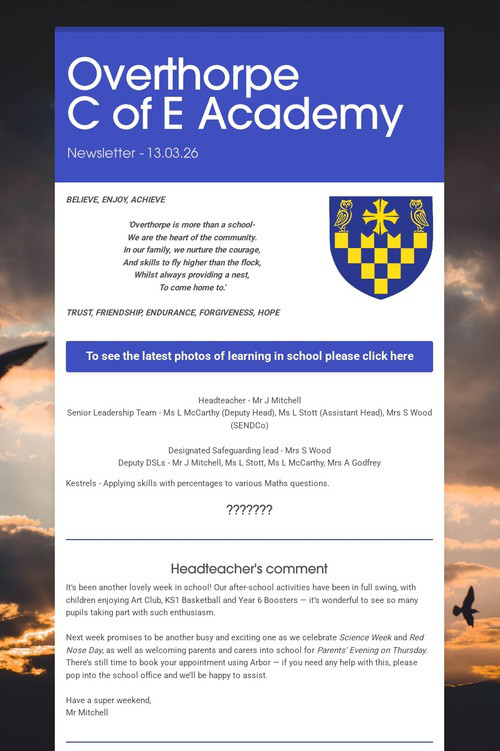 Overthorpe       C of E Academy