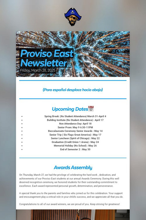 Proviso East Newsletter