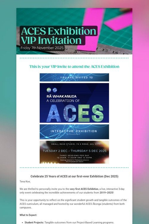 ACES Exhibition     VIP Invitation