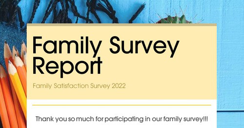 Family Survey Report