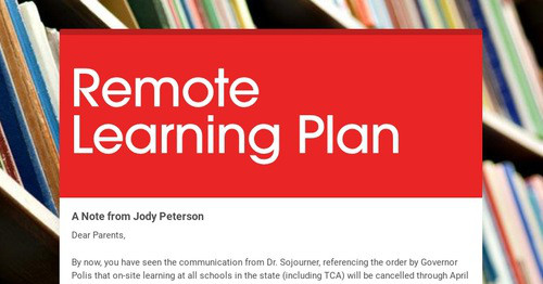 Remote Learning Plan