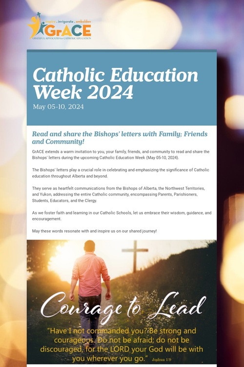 Catholic Education Week 2024