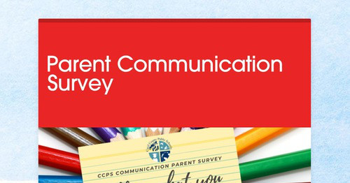 Parent Communication Survey