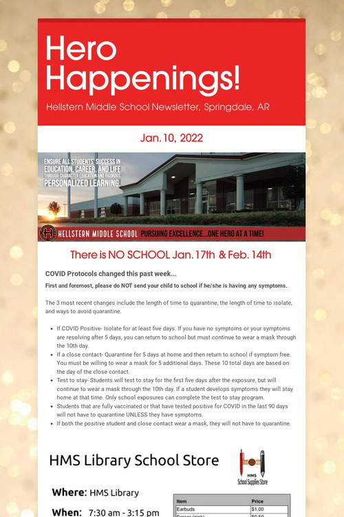 Hero Happenings!