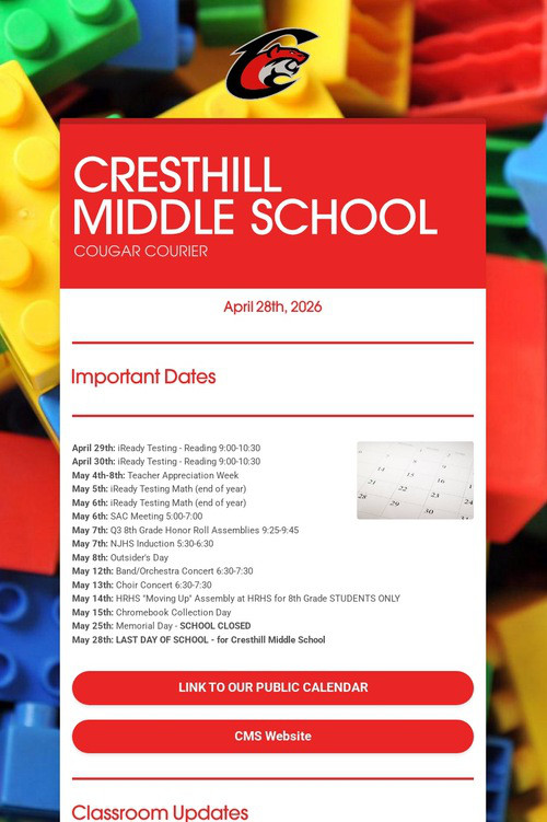 CRESTHILL MIDDLE SCHOOL