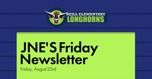 JNE'S Friday Newsletter