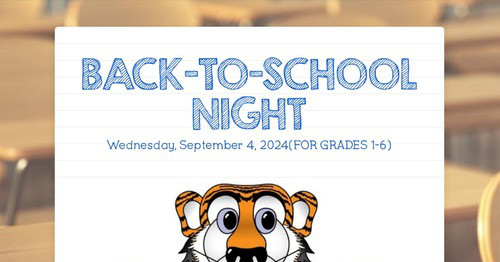 BACK-TO-SCHOOL NIGHT