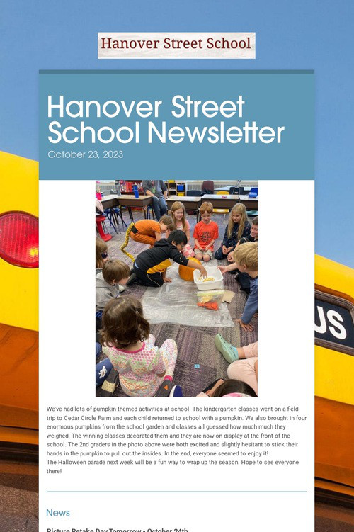 Hanover Street School Newsletter