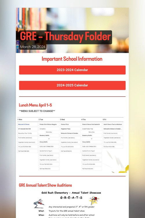 GRE - Thursday Folder