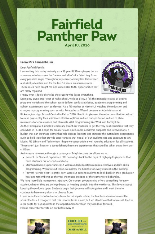 Fairfield Panther Paw