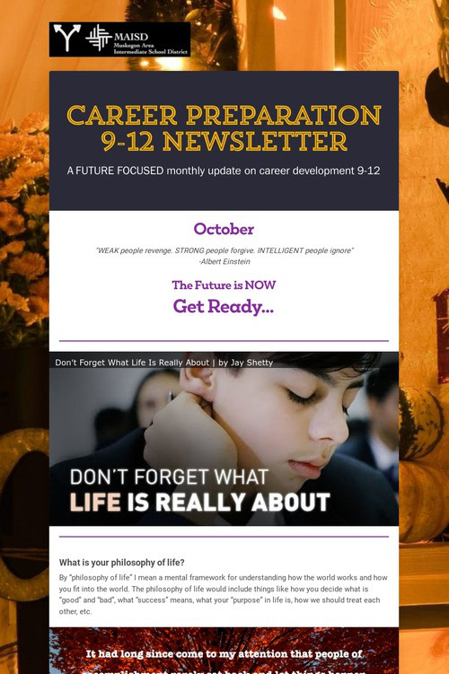 Career Preparation 9-12 Newsletter