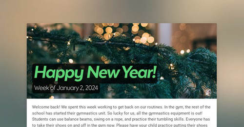 Happy New Year!