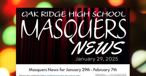 Masquers News