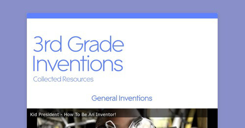 3rd Grade Inventions | Smore Newsletters