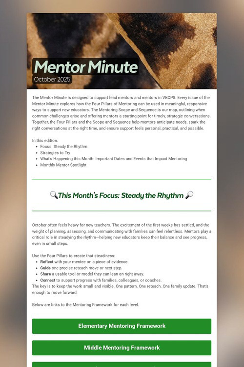 Mentor Minute