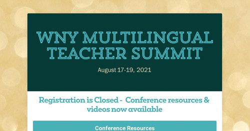 WNY Multilingual Teacher Summit