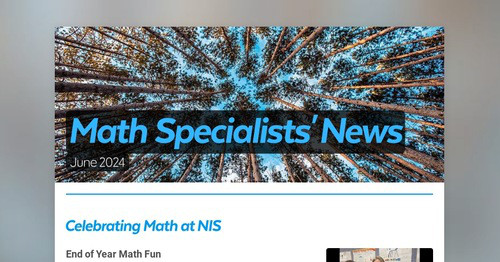 Math Specialists' News