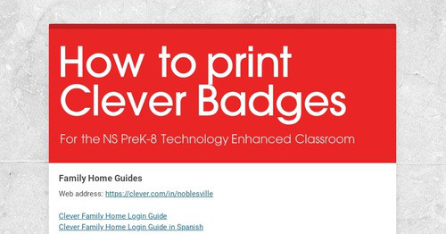 How to print Clever Badges | Smore Newsletters