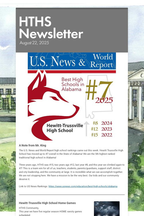 HTHS Newsletter
