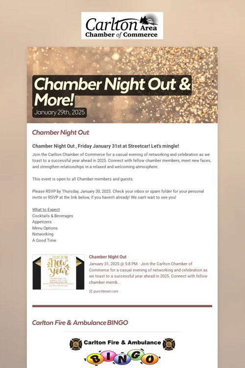Chamber Night Out & More!